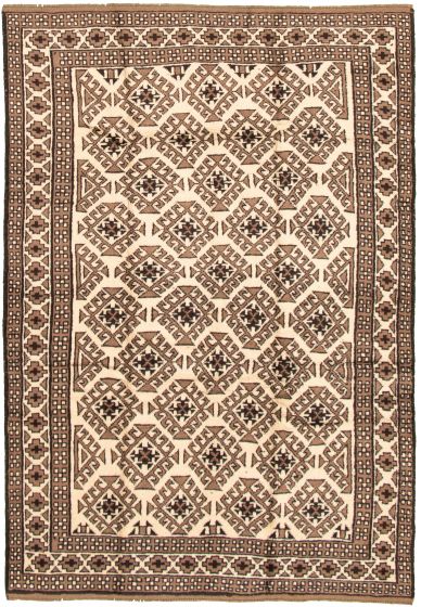 Afghan Akhjah 5'10" x 8'6" Hand-knotted Wool Rug 