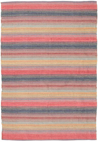 Kilim vif et coloré 5'3" x 7'10" en laine