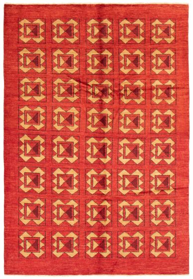Pakistani Finest Peshawar Ziegler 6'5" x 9'6" Hand-knotted Wool Rug 