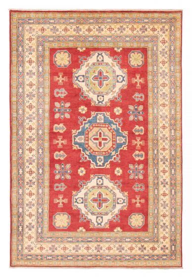 Afghan Finest Ghazni 6'6" x 9'9" Hand-knotted Wool Rug 