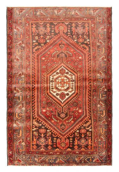 Persian Style 4'4" x 6'9" Hand-knotted Wool Rug 