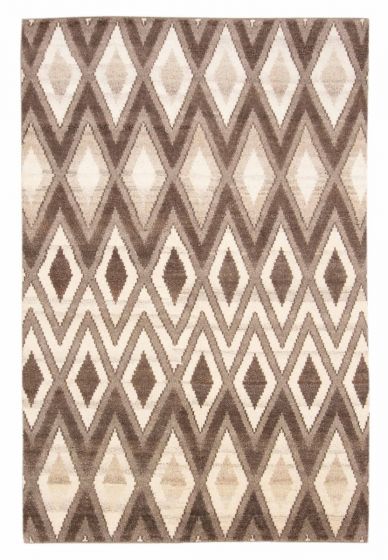 Indian Tangier 5'2" x 7'11" Hand-knotted Wool Rug 