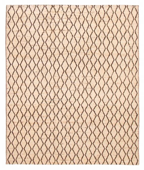 Pakistani Pak Finest Marrakesh 8'3" x 9'9" Hand-knotted Wool Rug 