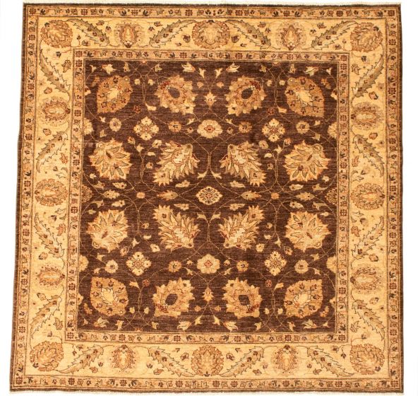Afghan Chobi Finest 5'11" x 6'1" Hand-knotted Wool Rug 