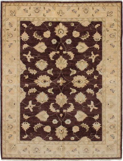 Afghan Chobi Finest 5'2" x 6'7" Hand-knotted Wool Rug 