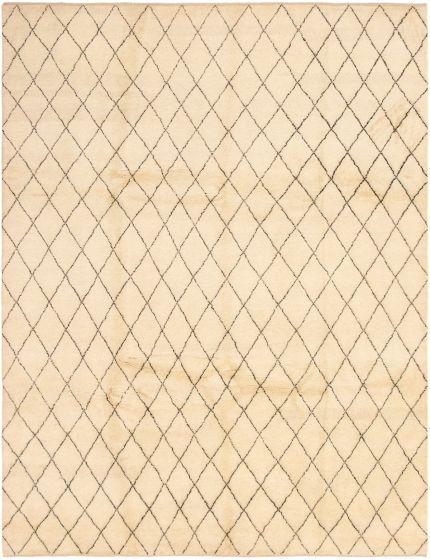 Indian Arlequin 9'2" x 12'0" Hand-knotted Wool Rug 