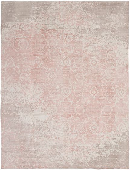 Indian Galleria 8'10" x 11'8" Hand-knotted Viscose Rug 