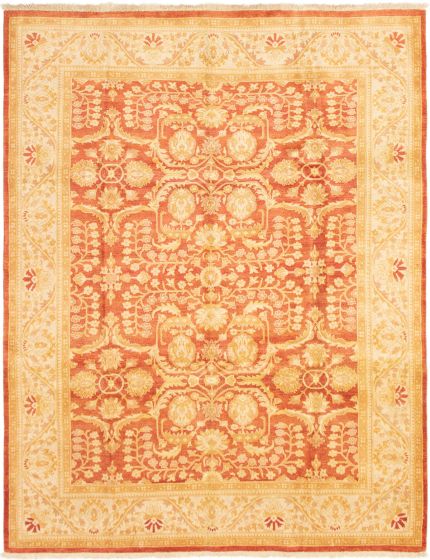 Pakistani Peshawar Oushak 7'10" x 10'1" Hand-knotted Wool Rug 