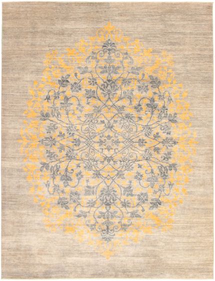 Pakistani Lahore Finest Collection 9'0" x 11'7" Hand-knotted Wool Rug 