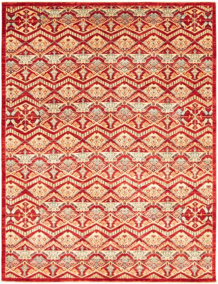 Afghan Aryana 9'0" x 12'0" Hand-knotted Wool Rug 
