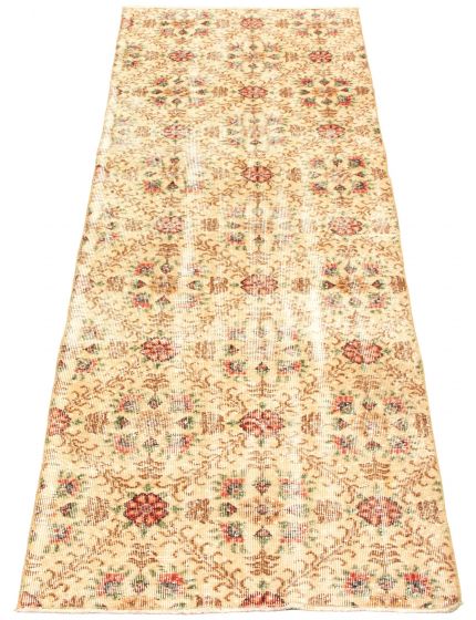 Turkish Melis Vintage 3'0" x 9'9" Hand-knotted Wool Rug 