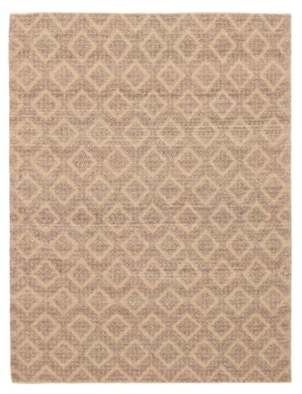 Tapis sienna 5'3" x 6'11" en laine torsadée