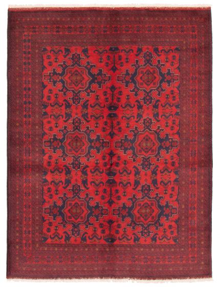 Afghan Finest Khal Mohammadi 4'11" x 6'6" Hand-knotted Wool Rug 