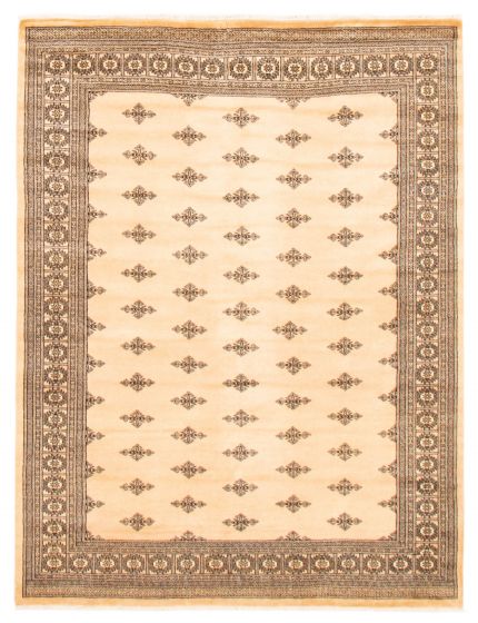 Pakistani Finest Peshawar Bokhara 6'3" x 8'4" Hand-knotted Wool Rug 