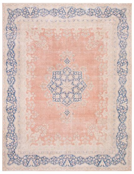 Turkish Antalya Vintage 9'10" x 13'0" Hand-knotted Wool Rug 