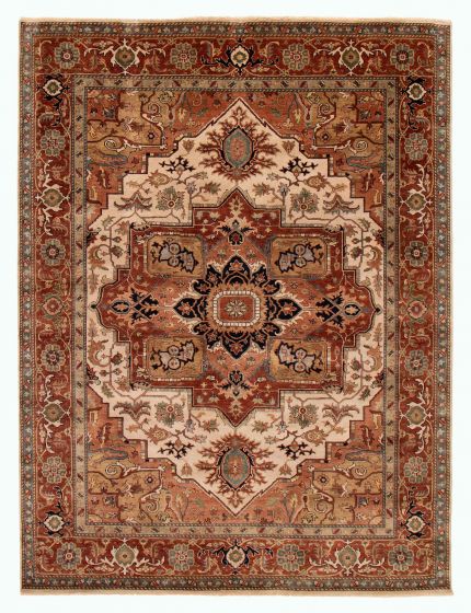 Indian Jules Sultane 8'9" x 11'8" Hand-knotted Wool Rug 