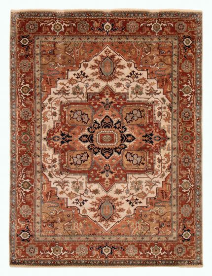 Indian Jules Sultane 8'10" x 11'8" Hand-knotted Wool Rug 