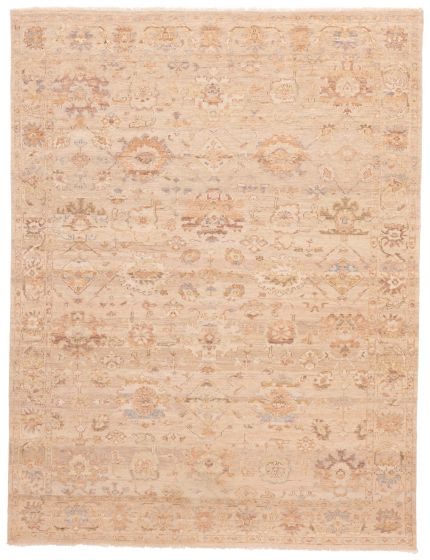 Indian Modern Oushak 8'8" x 11'3" Hand-knotted Wool Rug 