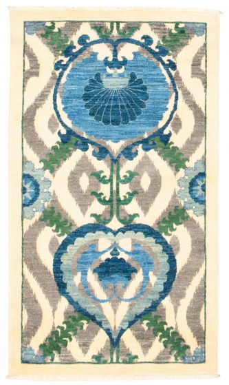 Pakistani Lahore Finest Collection 3'1" x 5'1" Hand-knotted Wool Rug 