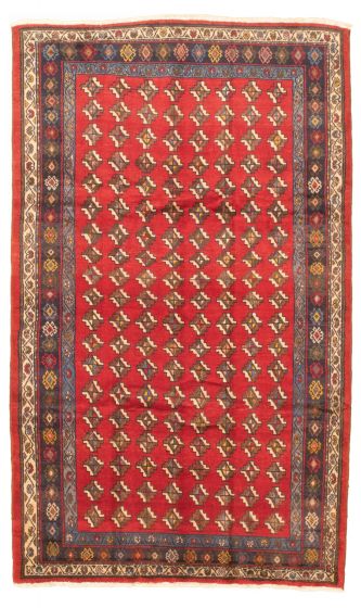Persian Style 5'4" x 7'5" Hand-knotted Wool Rug 