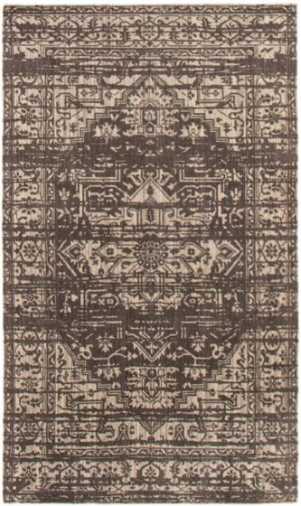 Indian Loreto 4'11" x 8'6" Hand Loomed Wool Rug 