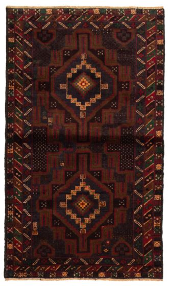 Afghan Teimani 2'11" x 5'0" Hand-knotted Wool Rug 
