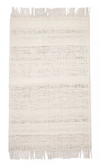 Indian Sienna 5'1" x 8'2" Braided Weave Wool Rug 