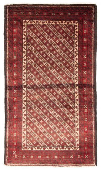 Afghan Royal Baluch 3'0" x 5'6" Hand-knotted Wool Rug 