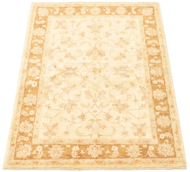 Pakistani Peshawar Oushak 5'0" x 6'10" Hand-knotted Wool Rug 