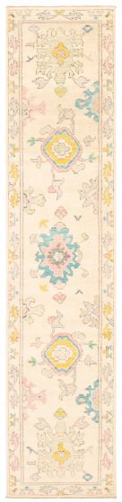 Pakistani Modern Oushak 2'6" x 12'1" Hand-knotted Wool Rug 