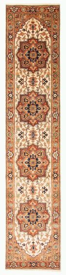 Indian Jules Sultane 2'6" x 11'9" Hand-knotted Wool Rug 