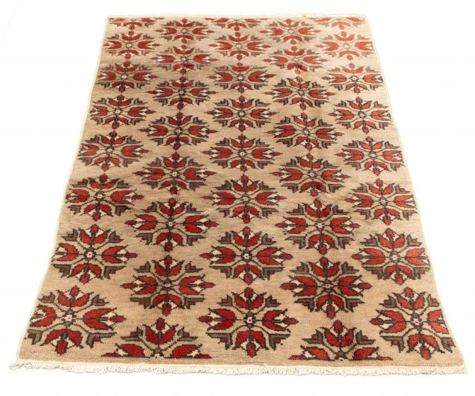 Tapis melis vintage 4'4" x 8'2" en laine