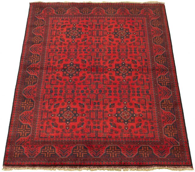 Afghan Finest Khal Mohammadi 5'0" x 6'6" Hand-knotted Wool Rug 