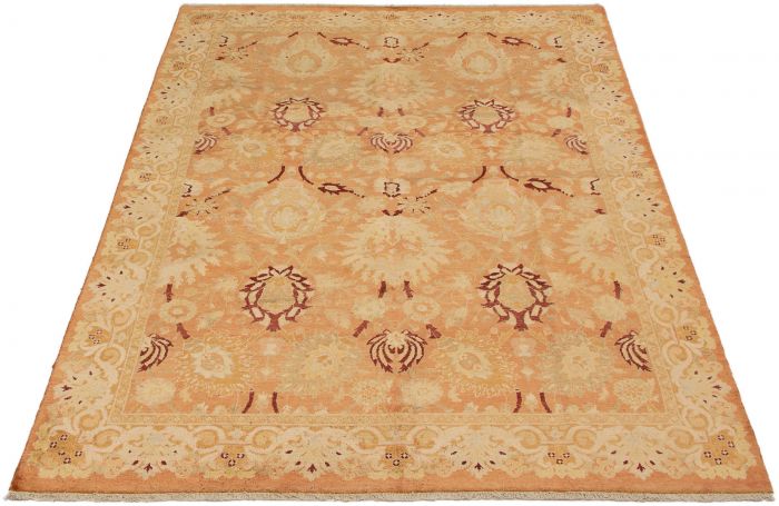 Pakistani Peshawar Oushak 6'0" x 8'8" Hand-knotted Wool Rug 