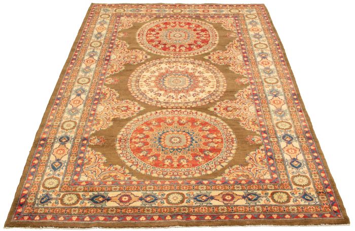 Afghan Finest Ghazni 6'7" x 10'9" Hand-knotted Wool Rug 