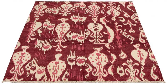 Indian Shalimar 7'10" x 10'2" Hand-knotted Wool Rug 