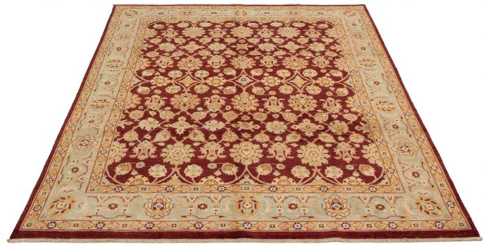Pakistani Peshawar Oushak 8'0" x 10'4" Hand-knotted Wool Rug 