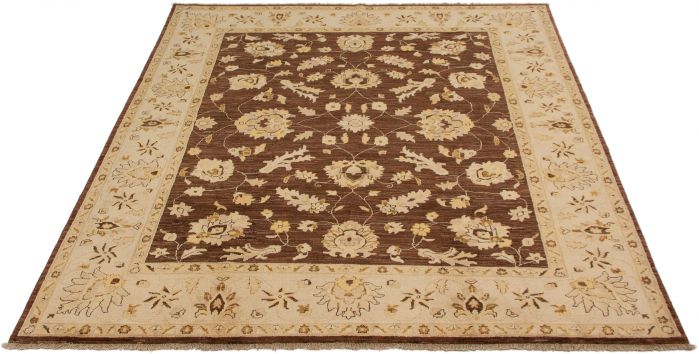 Afghan Chobi Finest 8'1" x 9'9" Hand-knotted Wool Rug 