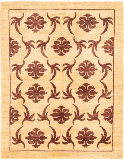 Afghan Finest Ziegler Chobi 5'0" x 6'6" Hand-knotted Wool Rug 