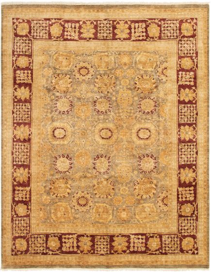 Pakistani Peshawar Oushak 8'1" x 10'1" Hand-knotted Wool Rug 