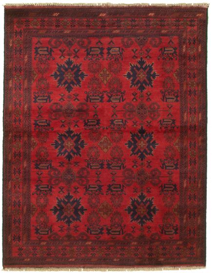 Afghan Finest Khal Mohammadi 5'0" x 6'6" Hand-knotted Wool Rug 