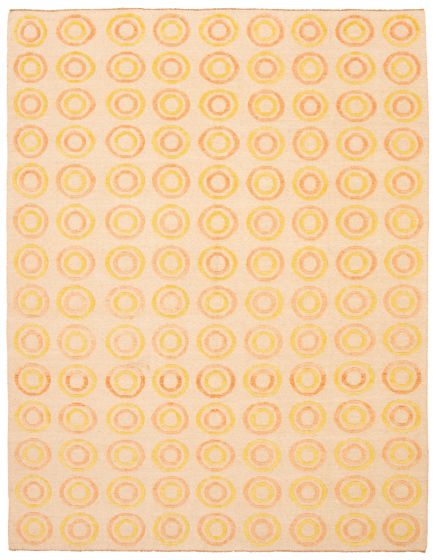 Pakistani Finest Peshawar Ziegler 8'11" x 11'10" Hand-knotted Wool Rug 