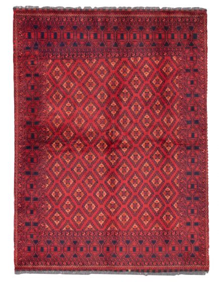 Afghan Finest Khal Mohammadi 4'10" x 6'6" Hand-knotted Wool Rug 