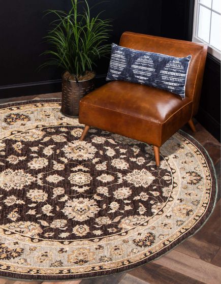 Pakistani Peshawar Oushak 8'0" x 8'1" Hand-knotted Wool Rug 