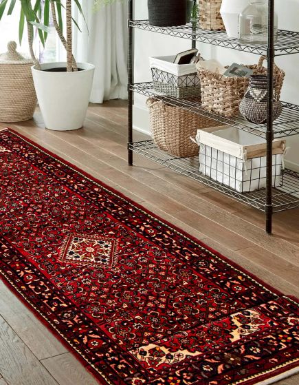 Persian Style 4'1" x 13'9" Hand-knotted Wool Rug 