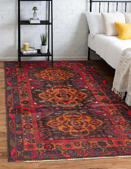Afghan Teimani 3'6" x 6'0" Hand-knotted Wool Rug 