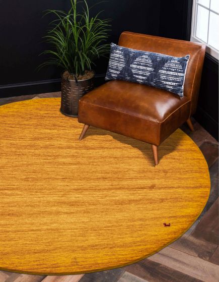 Indo Gabbeh 4'10" x 4'10" Hand Loomed Wool Rug 