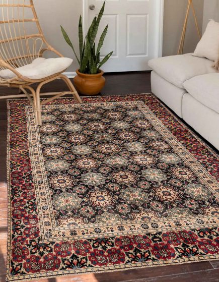 Persian Style 5'9" x 8'9" Hand-knotted Wool Rug 