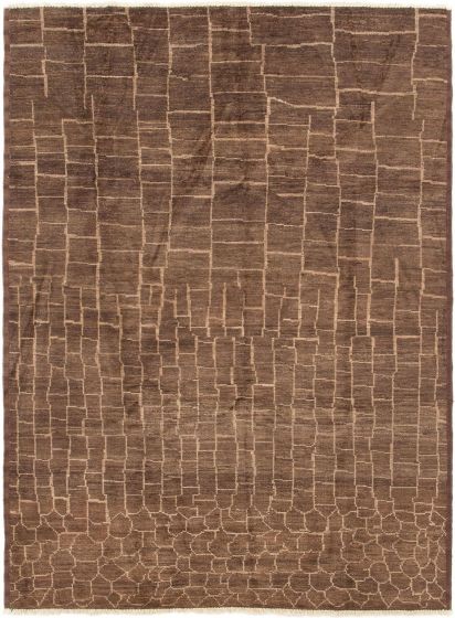 Indian Tangier 5'10" x 8'9" Hand-knotted Wool Rug 