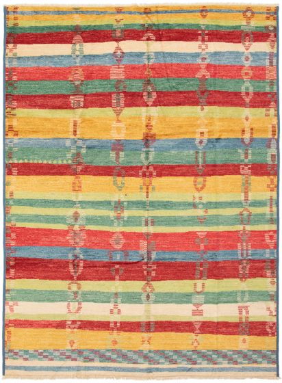 Indian Shalimar 9'0" x 12'3" Hand-knotted Wool Rug 